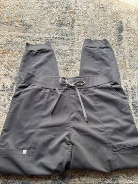 Women’s Charcoal Gray Drawstring Scrub Pants